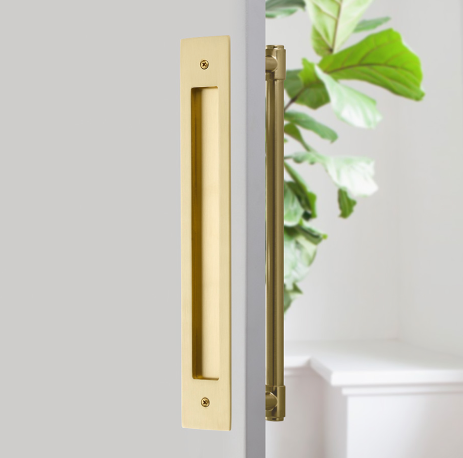 Solid Brass Concealed Door Pull Handle